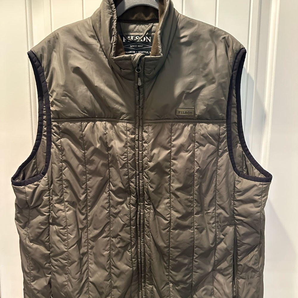 Filson Ultralight Men's Olive Green Quilted Vest XXL